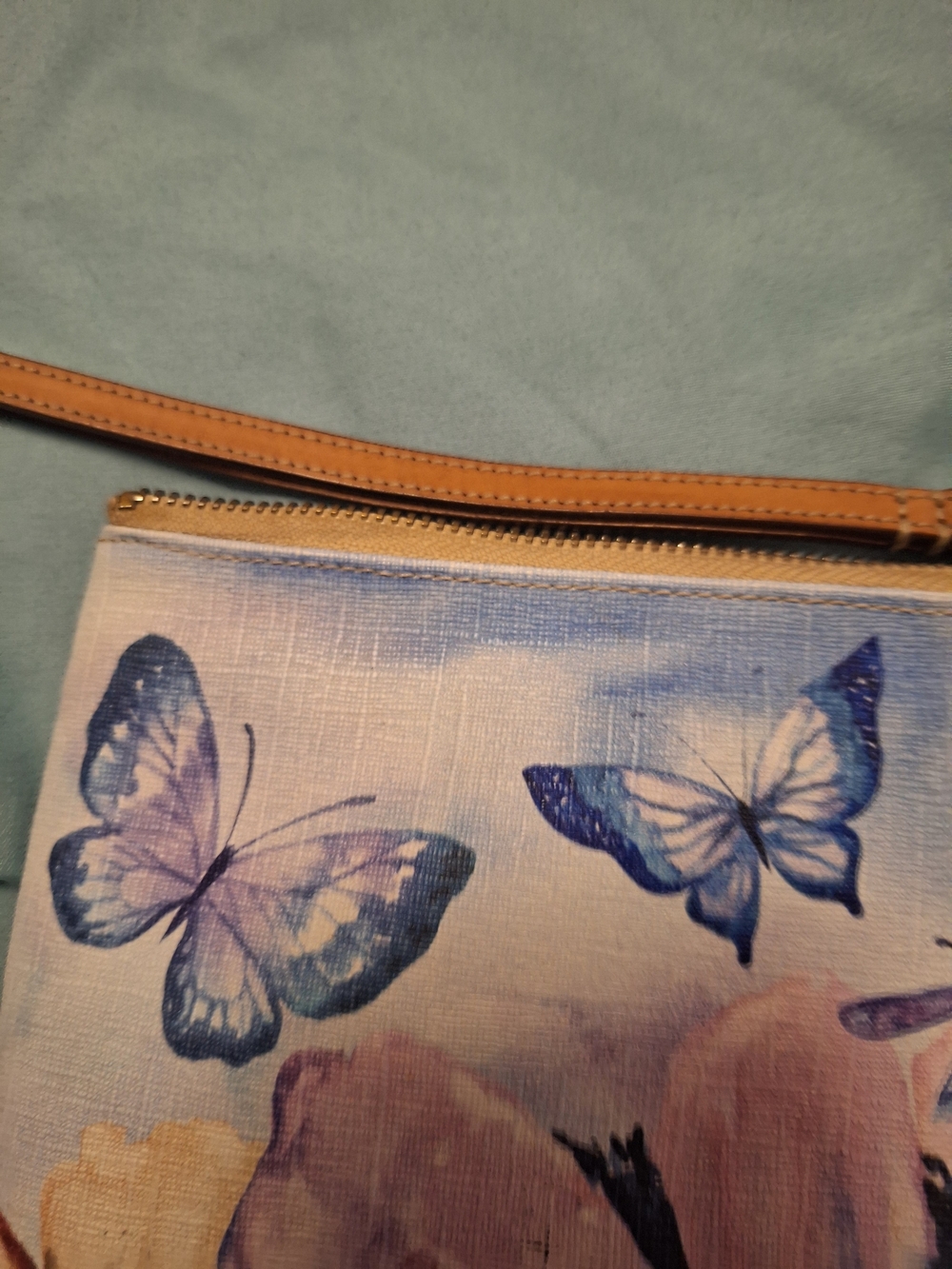 Brighton Floral Butterfly Wristlet Clutch in Pastel Multicolor - Picture 8 of 8